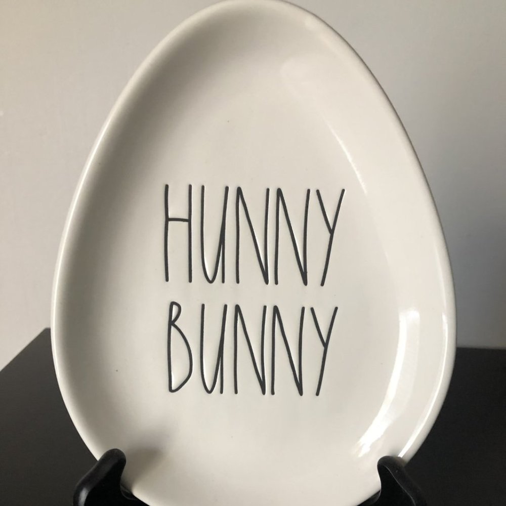 Rae Dunn Hunny Bunny" Egg Plate